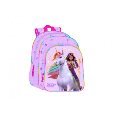 Mochila safta junior adaptable a carro unicorn academy 380x320x120 mm