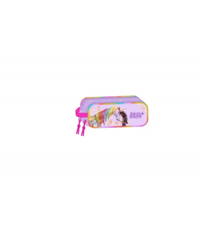 Bolso escolar portatodo safta doble unicorn academy 80x210x60 mm