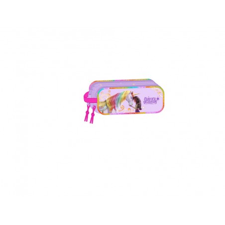 Bolso escolar portatodo safta doble unicorn academy 80x210x60 mm