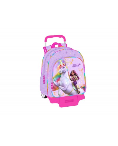 Mochila safta mod 180 con carro 905 unicorn academy 420x330x140 mm