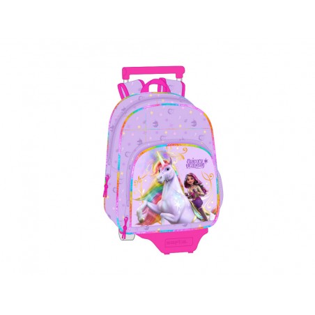 Mochila safta 609 con carro 705 unicorn academy 340x280x100 mm