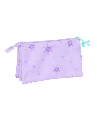 Bolso escolar portatodo safta triple frozen spirit 120x220x30 mm