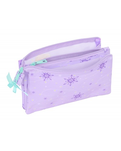Bolso escolar portatodo safta triple frozen spirit 120x220x30 mm