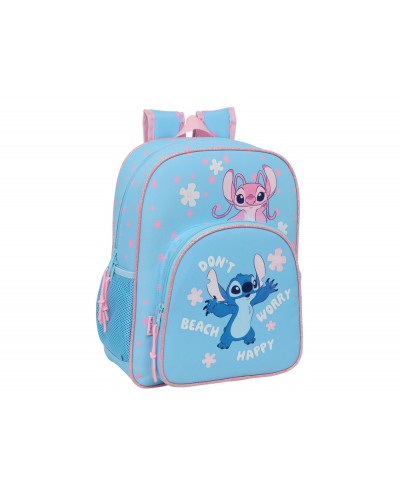 Mochila safta junior adaptable a carro stitch happy 380x320x120 mm