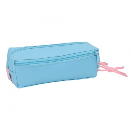 Bolso escolar portatodo safta triple pequeno con goma elastica 22cm stitch happy 85x220x60 mm
