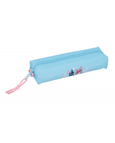 Bolso escolar portatodo safta rectangular con goma elastica 22cm stitch happy 40x220x70 mm