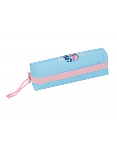 Bolso escolar portatodo safta rectangular con goma elastica 22cm stitch happy 40x220x70 mm