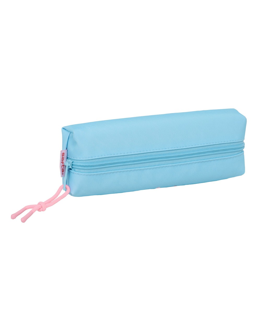 Bolso escolar portatodo safta rectangular con goma elastica 22cm stitch happy 40x220x70 mm