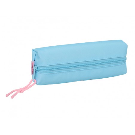 Bolso escolar portatodo safta rectangular con goma elastica 22cm stitch happy 40x220x70 mm