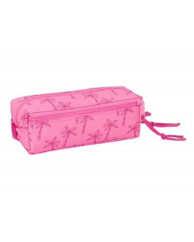 Bolso escolar portatodo safta triple pequeno con goma elastica 22cm stitch chill 85x220x60 mm