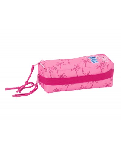 Bolso escolar portatodo safta triple pequeno con goma elastica 22cm stitch chill 85x220x60 mm