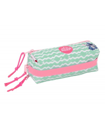 Bolso escolar portatodo safta triple pequeno con goma elastica 22cm stitch ice cream 85x220x60 mm