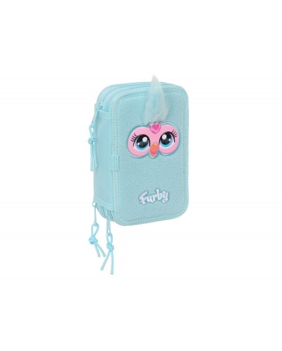 Plumier escolar safta triple 37 piezas furby 195x125x55 mm