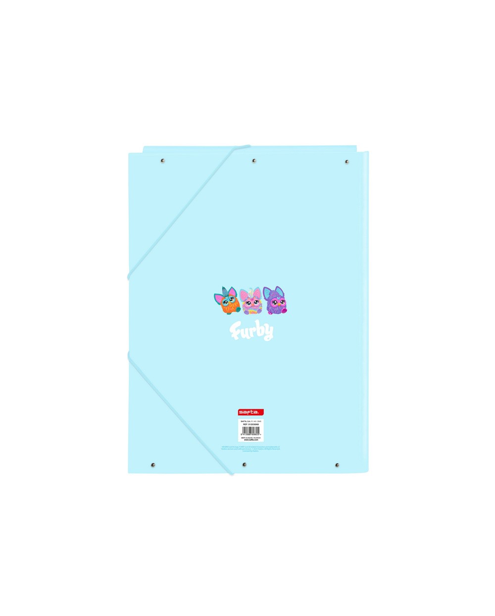 Carpeta safta gomas solapas folio carton furby