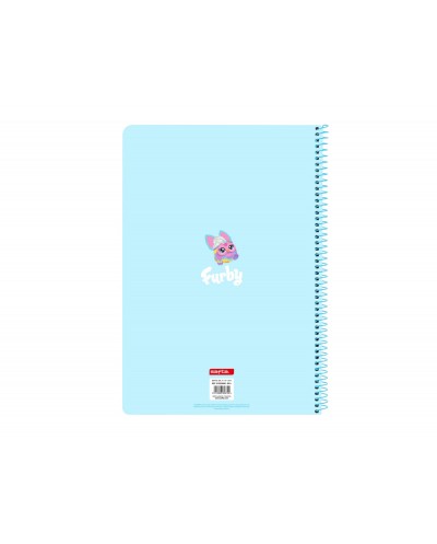 Cuaderno espiral safta folio 80h 60gr cuadro 4mm tapa extradura furby