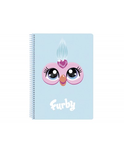 Cuaderno espiral safta cuarto 80h 60gr cuadro 4mm tapa extradura furby