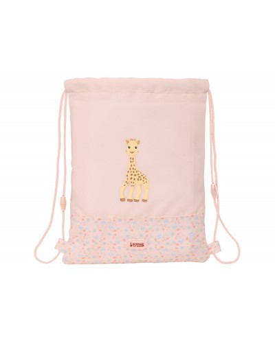 Saco plano safta junior reciclado y repelente al agua sophie la girafe joy 340x260x10 mm
