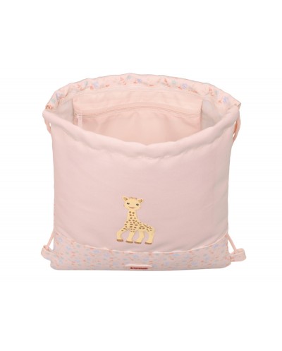 Saco plano safta junior reciclado y repelente al agua sophie la girafe joy 340x260x10 mm