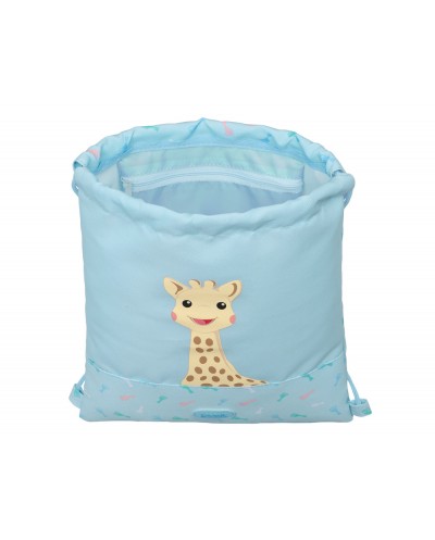 Saco plano safta junior reciclado y repelente al agua sophie la girafe dreams 340x260x10 mm