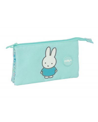 Bolso escolar portatodo safta triple reciclado y repelente al agua miffy friends 120x220x30 mm