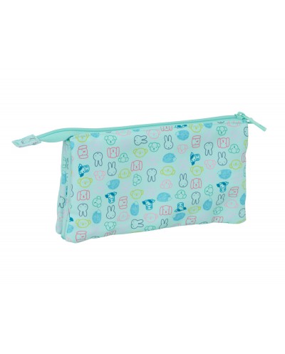 Bolso escolar portatodo safta triple reciclado y repelente al agua miffy friends 120x220x30 mm