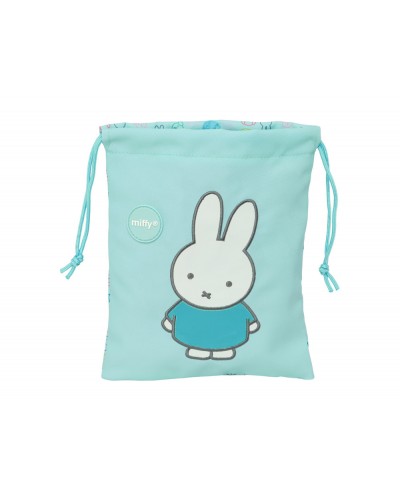 Saquito merienda safta reciclado y repelente al agua miffy friends 250x200 mm