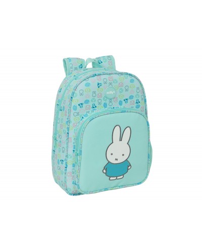 Mochila safta infantil adaptable carro reciclado y repelente al agua miffy friends 340x260x110 mm