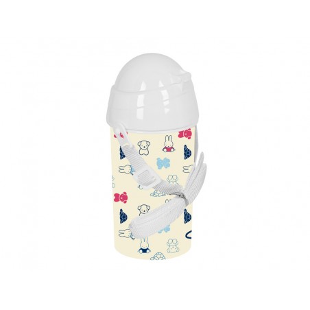 Botella portaliquidos safta 500ml apertura automatica con pajita miffy buddy 195x75x75 mm