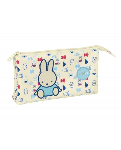 Bolso escolar portatodo safta triple reciclado y repelente al agua miffy buddy 120x220x30 mm