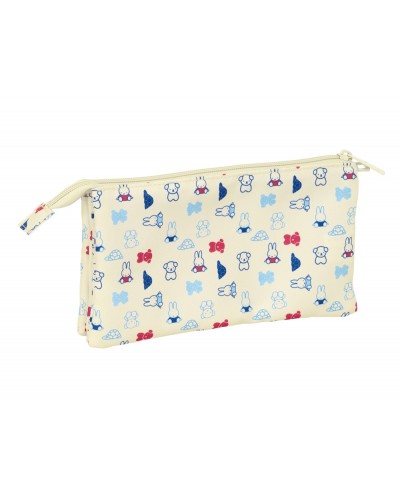 Bolso escolar portatodo safta triple reciclado y repelente al agua miffy buddy 120x220x30 mm