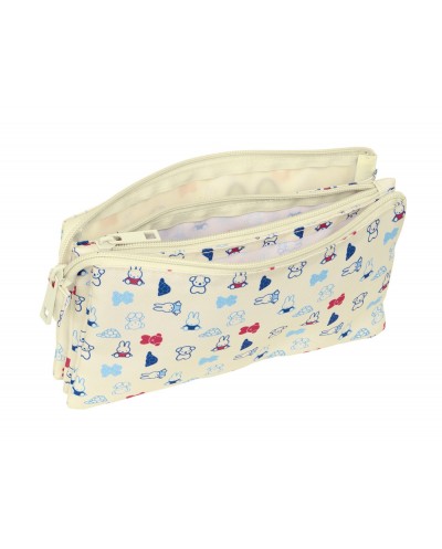 Bolso escolar portatodo safta triple reciclado y repelente al agua miffy buddy 120x220x30 mm