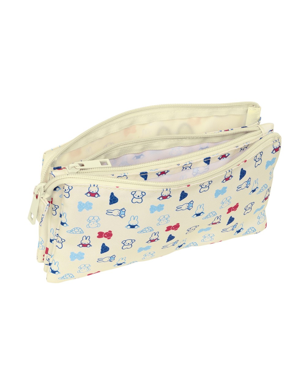 Bolso escolar portatodo safta triple reciclado y repelente al agua miffy buddy 120x220x30 mm