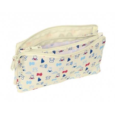 Bolso escolar portatodo safta triple reciclado y repelente al agua miffy buddy 120x220x30 mm