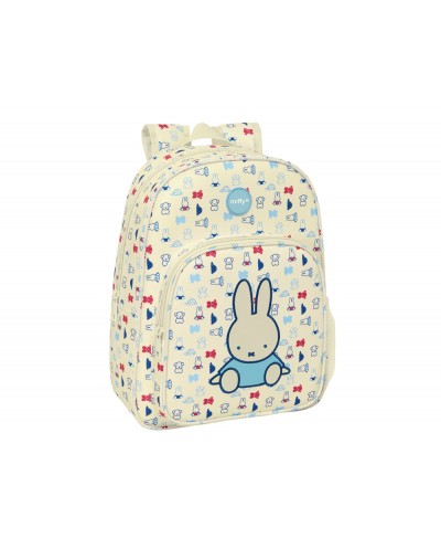 Mochila safta infantil adaptable carro reciclado y repelente al agua miffy buddy 340x260x110 mm