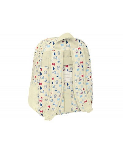 Mochila safta infantil adaptable carro reciclado y repelente al agua miffy buddy 340x260x110 mm