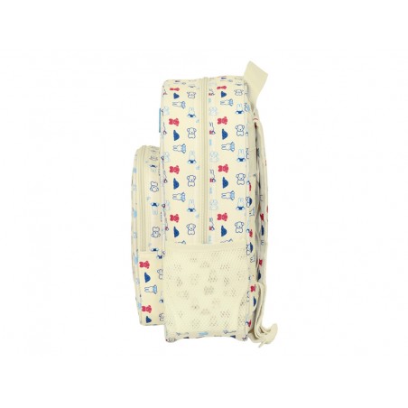 Mochila safta infantil adaptable carro reciclado y repelente al agua miffy buddy 340x260x110 mm