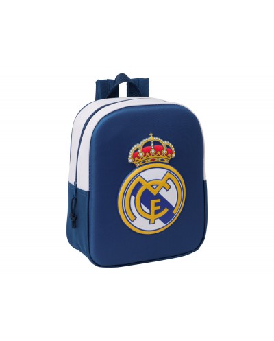 Mochila safta guarderia 3d real madrid 270x220x100 mm