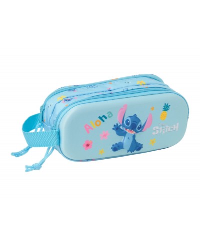 Bolso escolar portatodo safta doble 3d mochilas 3d stitch 80x210x60 mm
