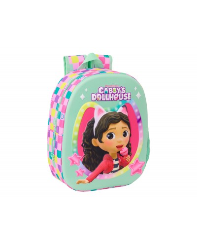 Mochila safta 3d gabby s dollhouse 330x270x100 mm
