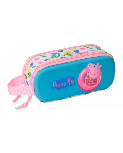 Bolso escolar portatodo safta doble 3d mochilas 3d peppa pig 80x210x60 mm
