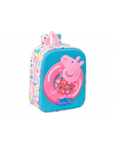 Mochila safta guarderia 3d peppa pig 270x220x100 mm