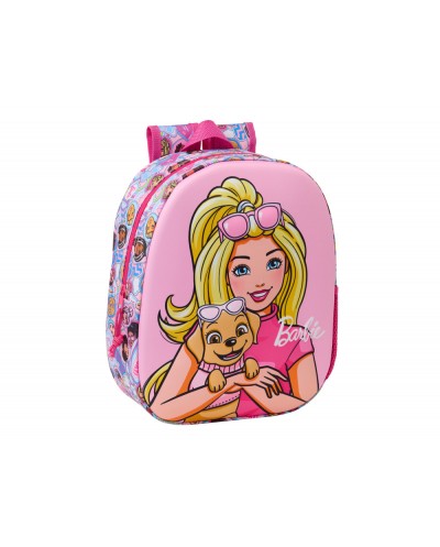 Mochila safta 3d barbie 330x270x100 mm