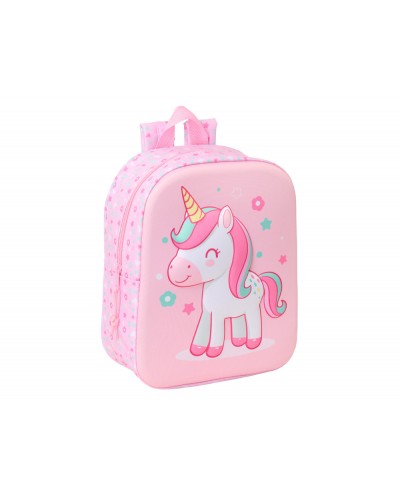 Mochila safta guarderia 3d unicorn 270x220x100 mm