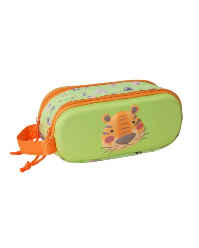 Bolso escolar portatodo safta doble 3d mochilas 3d safta tiger 80x210x60 mm