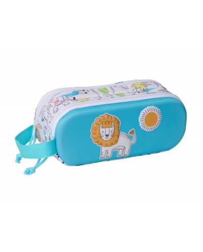 Bolso escolar portatodo safta doble 3d mochilas 3d safta lion 80x210x60 mm