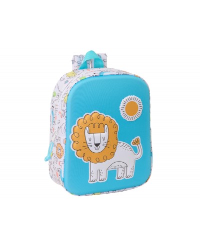 Mochila safta guarderia 3d lion 270x220x100 mm