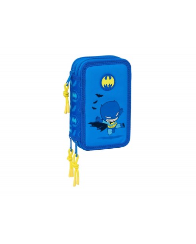 Plumier escolar safta triple 37 piezas batman preescolar 195x125x55 mm