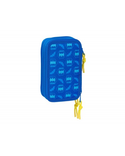 Plumier escolar safta triple 37 piezas batman preescolar 195x125x55 mm