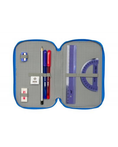 Plumier escolar safta triple 37 piezas batman preescolar 195x125x55 mm