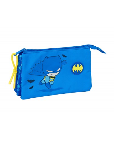 Bolso escolar portatodo safta triple batman preescolar 120x220x30 mm